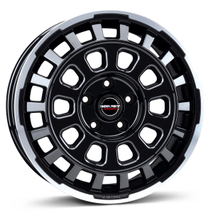 BORBET CW7 Black Rim Polished Glossy