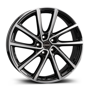BORBET V Black Polished Glossy